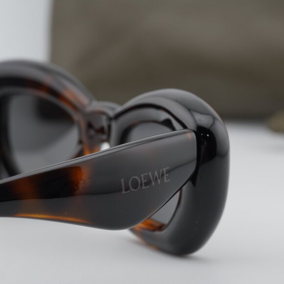 Loewe LW40117I 52A Cat Eye Sunglasses – Dark Havana Black/Grey main image 7